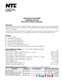 Datasheet NTE1409 производства NTE