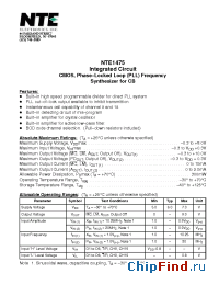 Datasheet NTE1475 manufacturer NTE