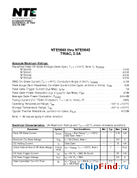 Datasheet NTE15012 manufacturer NTE