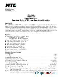 Datasheet NTE1508 manufacturer NTE