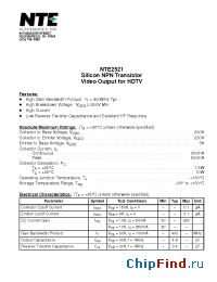 Datasheet NTE1798 manufacturer NTE