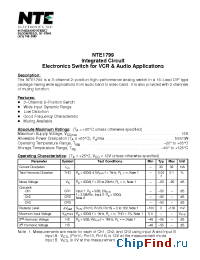 Datasheet NTE1799 manufacturer NTE
