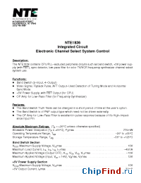 Datasheet NTE1836 manufacturer NTE