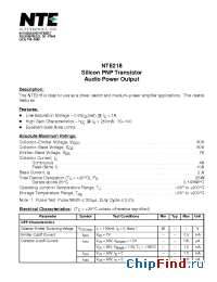 Datasheet NTE1917 manufacturer NTE