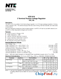 Datasheet NTE1918 manufacturer NTE