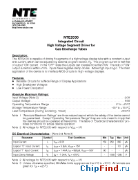 Datasheet NTE2030 manufacturer NTE