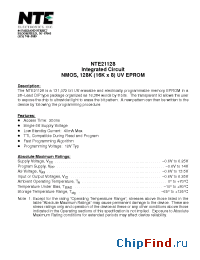 Datasheet NTE21128 manufacturer NTE