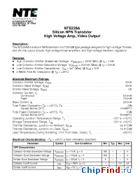 Datasheet NTE228A производства NTE