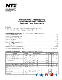 Datasheet NTE2352 manufacturer NTE