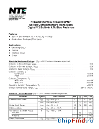 Datasheet NTE2368 manufacturer NTE