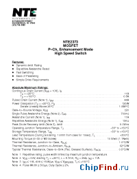 Datasheet NTE2373 manufacturer NTE