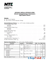 Datasheet NTE2522 производства NTE