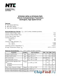 Datasheet NTE2546 manufacturer NTE