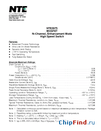 Datasheet NTE2975 manufacturer NTE