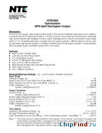 Datasheet NTE3093 manufacturer NTE