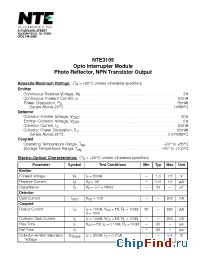 Datasheet NTE3105 manufacturer NTE