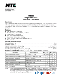 Datasheet NTE319P manufacturer NTE