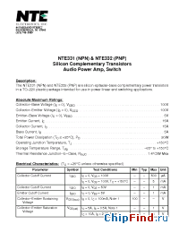 Datasheet NTE331 manufacturer NTE