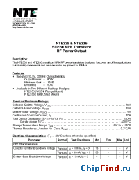 Datasheet NTE336 manufacturer NTE