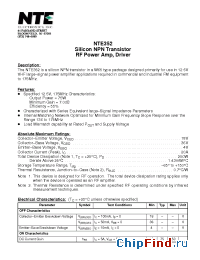Datasheet NTE352 производства NTE