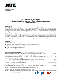 Datasheet NTE4828 manufacturer NTE