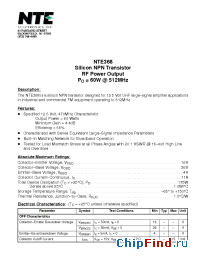 Datasheet NTE489 manufacturer NTE