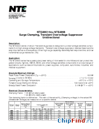 Datasheet NTE4926 manufacturer NTE