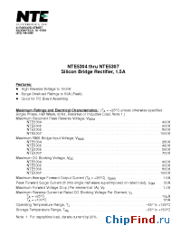 Datasheet NTE5307 производства NTE