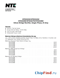 Datasheet NTE5328W производства NTE