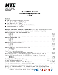 Datasheet NTE5330 manufacturer NTE