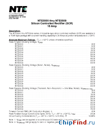 Datasheet NTE5505 manufacturer NTE