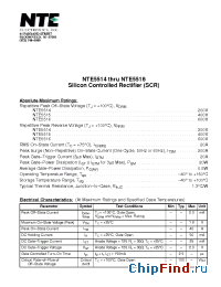 Datasheet NTE5519 manufacturer NTE