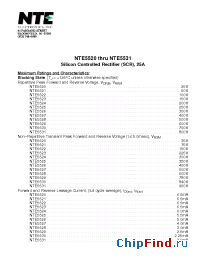 Datasheet NTE5523 manufacturer NTE