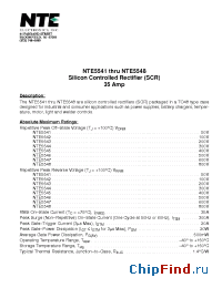 Datasheet NTE5542 manufacturer NTE