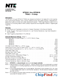 Datasheet NTE5611 manufacturer NTE