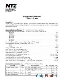 Datasheet NTE5631 manufacturer NTE