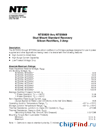 Datasheet NTE5836 manufacturer NTE