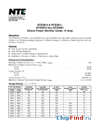 Datasheet NTE5879 manufacturer NTE