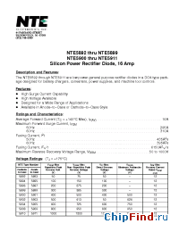 Datasheet NTE5896 manufacturer NTE