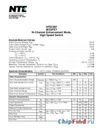 Datasheet NTE6036 manufacturer NTE