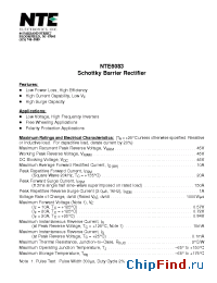 Datasheet NTE6081 manufacturer NTE