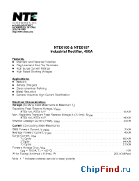 Datasheet NTE6107 manufacturer NTE