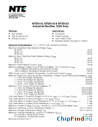 Datasheet NTE6116 производства NTE