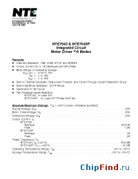 Datasheet NTE7043 производства NTE