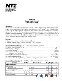 Datasheet NTE713 manufacturer NTE