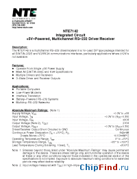 Datasheet NTE7142 manufacturer NTE
