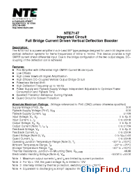 Datasheet NTE7147 manufacturer NTE