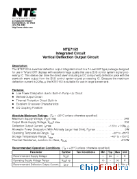 Datasheet NTE7153 manufacturer NTE