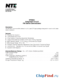 Datasheet NTE801 manufacturer NTE