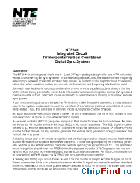 Datasheet NTE849 manufacturer NTE